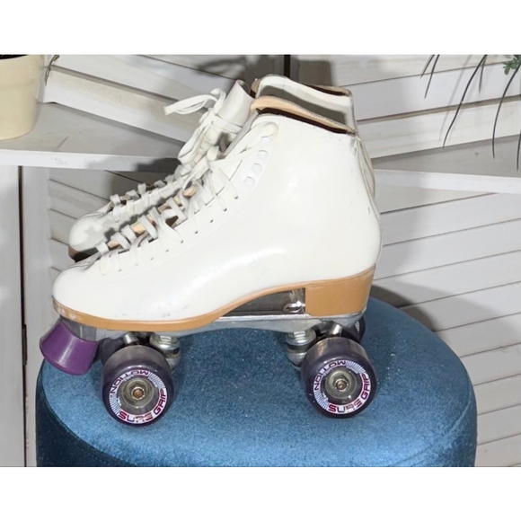 Riedell rare model 121 Performance roller skates competitive figure skating sz 9 - Picture 2 of 13